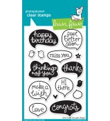 Lawn Fawn CHIT CHAT stamp set